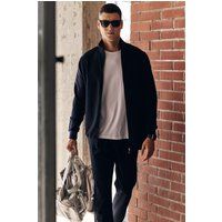 Lässiges Set aus Zipper-Sweatshirt und Hose