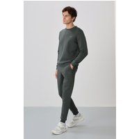 Baumwoll-Fleece Trainingsanzug-Set