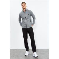 Sweatshirt-Set mit Reißverschluss und gerader Hose