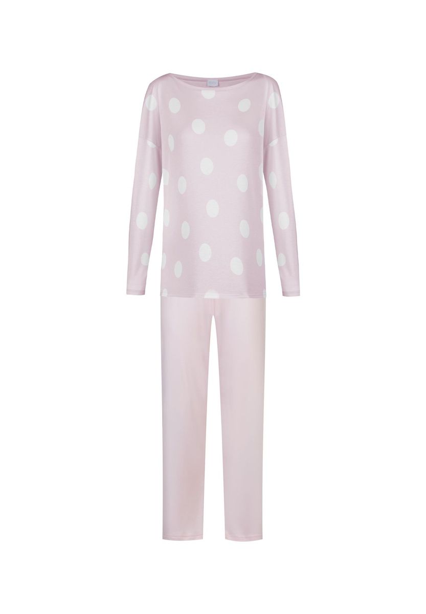 Relaxter Pyjama mit Polka Dots