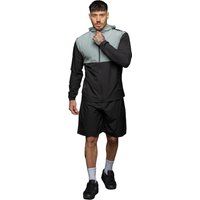 Leichtes Windbreaker-Set mit Kapuzenjacke und Shorts