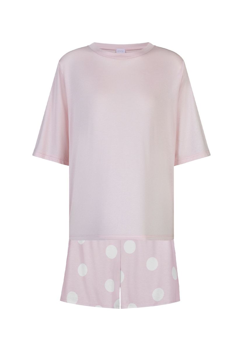 Locker geschnittenes Lounge-Shorty-Pyjama-Set