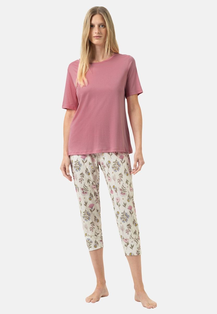 Schlafanzug-Set mit Blumenmuster