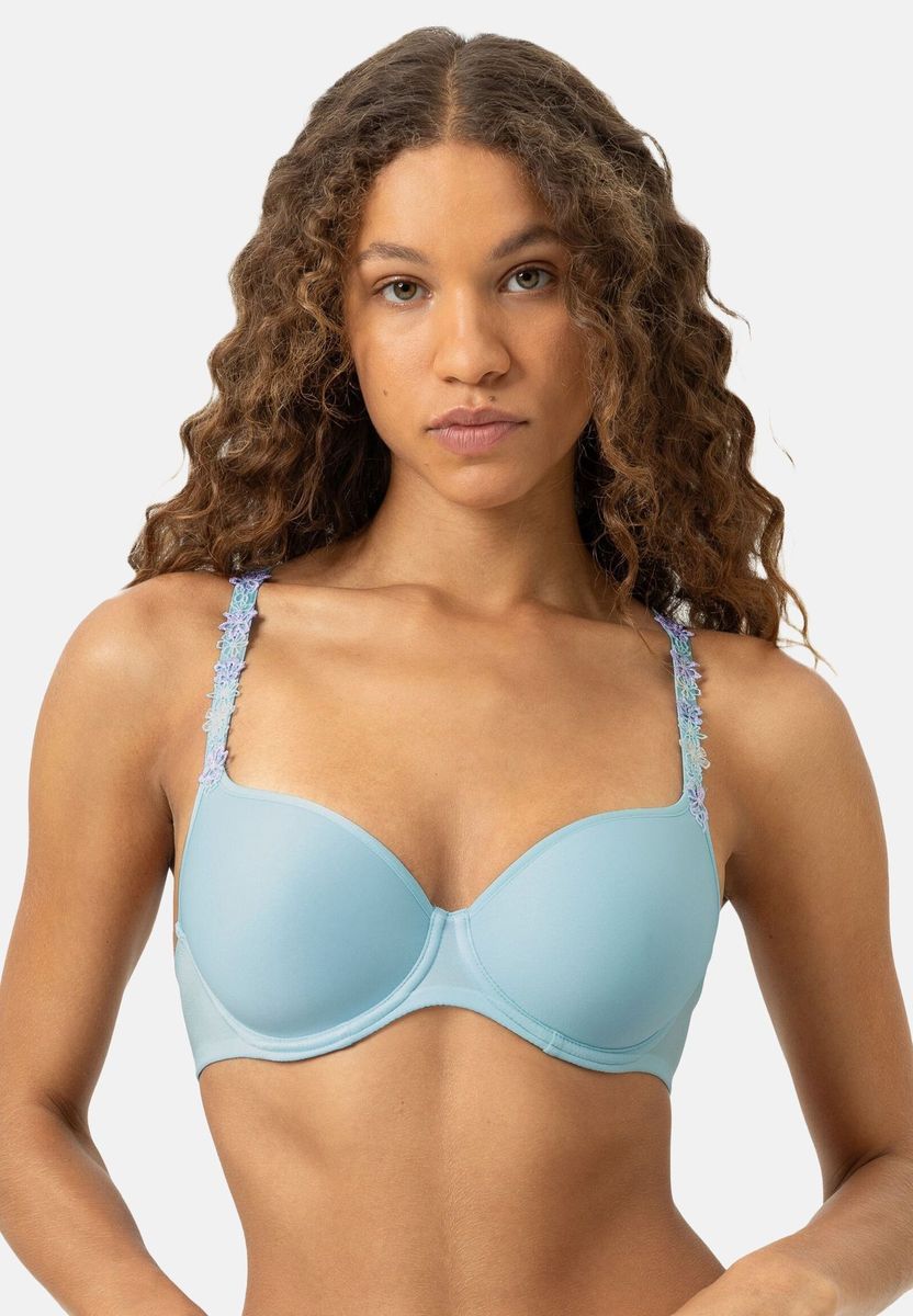 Spacer-BH mit blauem Blumenmuster