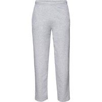 Fleece-Jogginghose mit offenem Saum