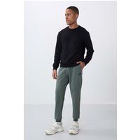 Fleece-Jogginghose mit elastischen Bündchen