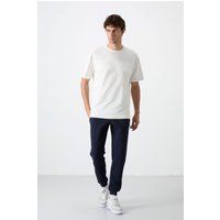 Schmal zulaufende Fleece-Jogginghose