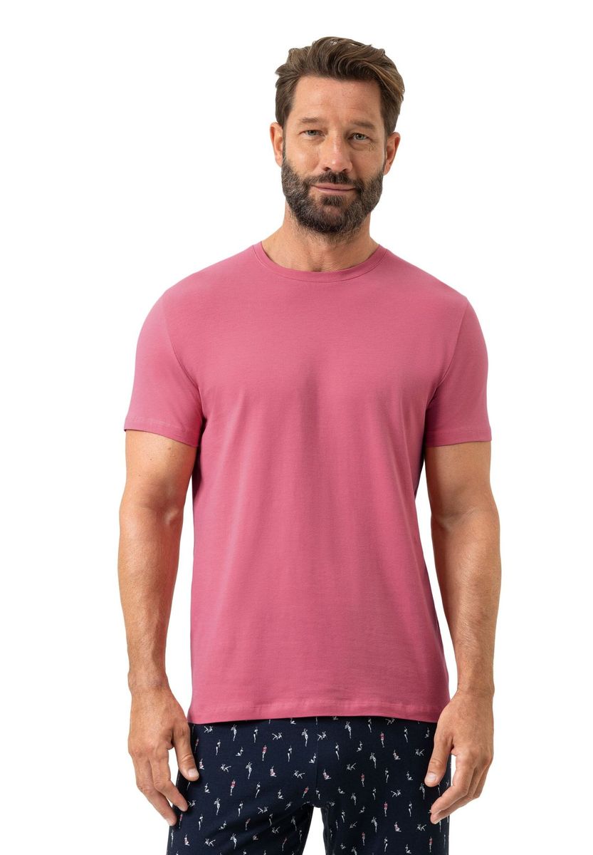 Locker geschnittenes Baumwoll T-Shirt mit Rundhalsausschnitt