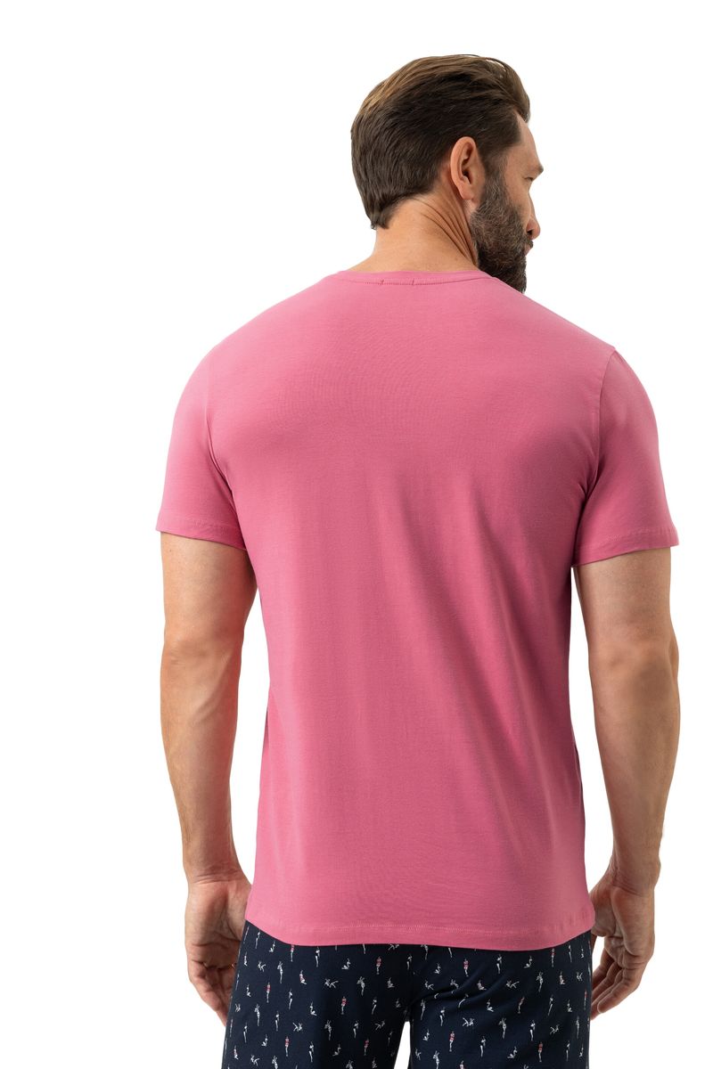 Weiches Baumwoll-Schlafshirt mit Rundhalsausschnitt