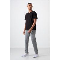 Regular Fit Fleece-Sweatpants mit geradem Bein