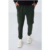 Klassische Fleece-Jogginghose mit Bündchen