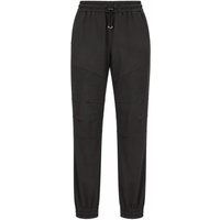 Fleece-Jogginghose mit gerippten Knieeinsätzen