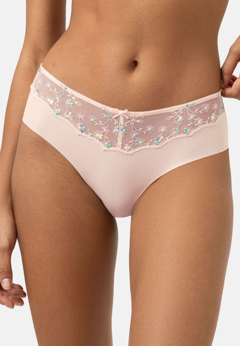 Hipster-Slip mit floraler Spitze