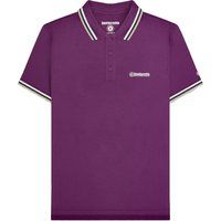 Klassisches Piqué-Poloshirt mit Kontraststreifen