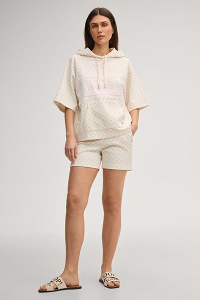 Joop! Taimy Creme Shorts Cornflower-Print Baumwoll-Sweat Lounge