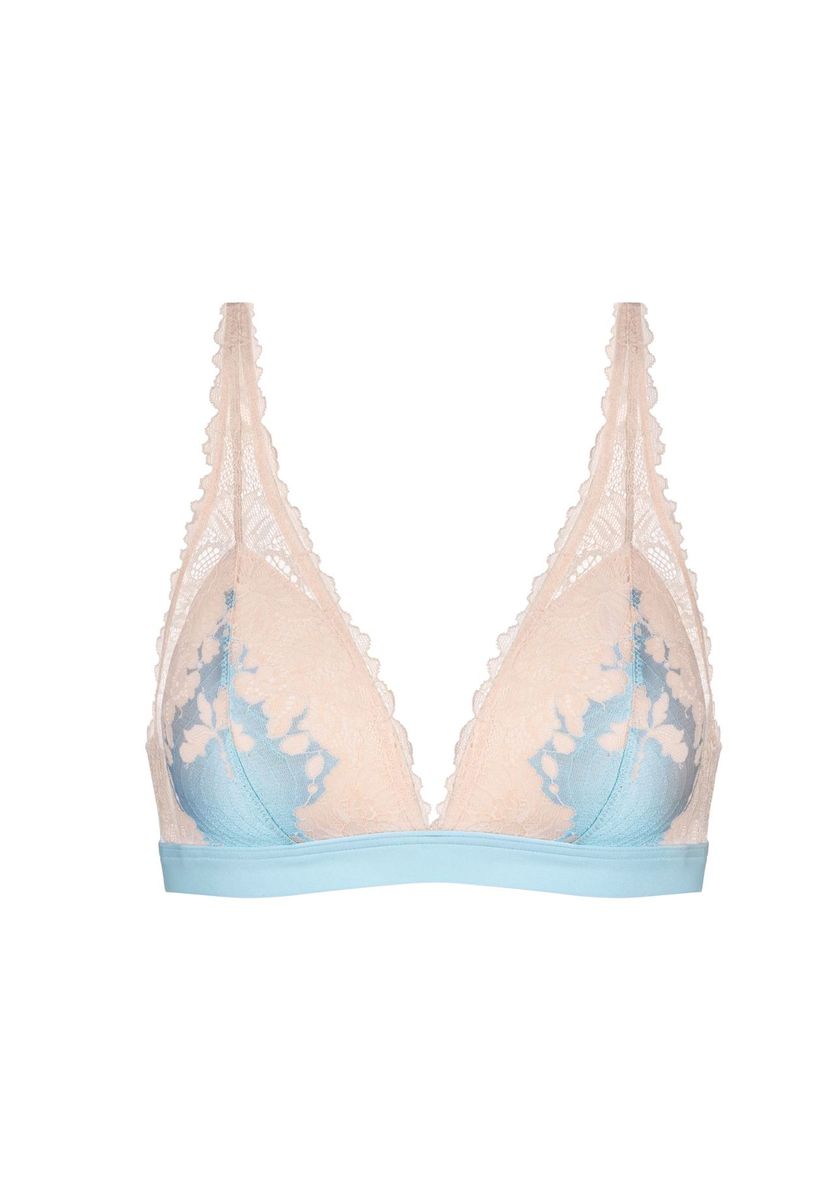 Dreieck-BH mit Spitze und breiten Trägern