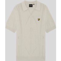 Kurzarm-Strickpolo mit Argyle-Muster