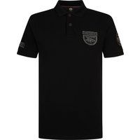 Piqué-Poloshirt mit Grafik-Print