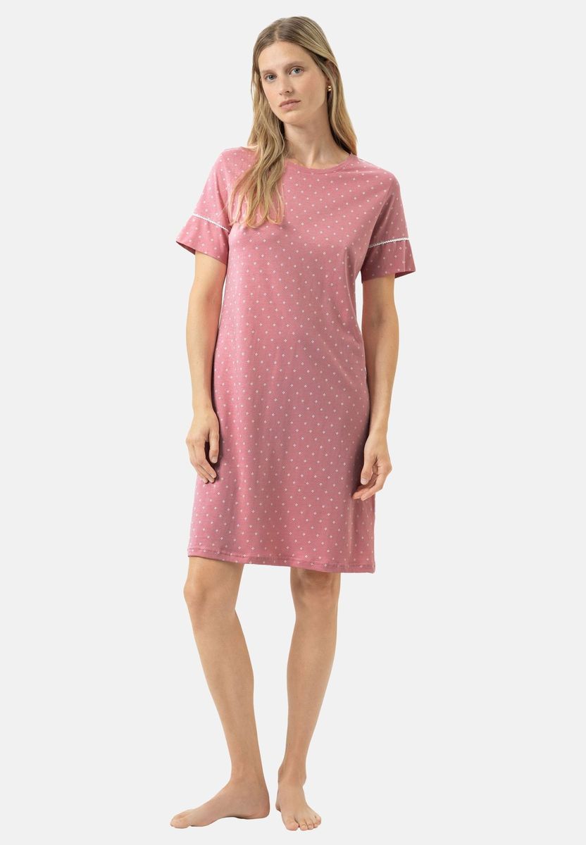 Nachthemd mit entspannter Passform und Muster