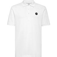 Baumwoll-Piqué-Poloshirt mit Signatur-Patch