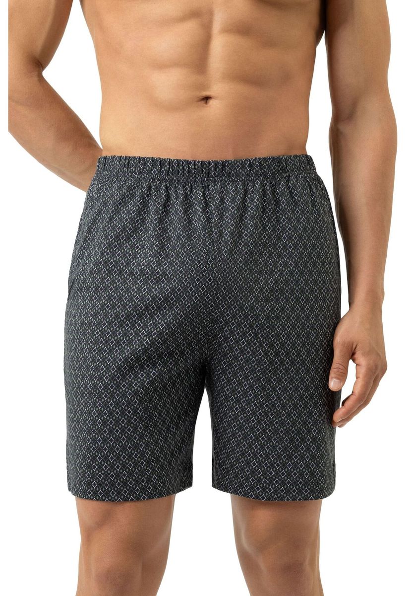 Gemusterte Lounge-Shorts aus Strickstretch