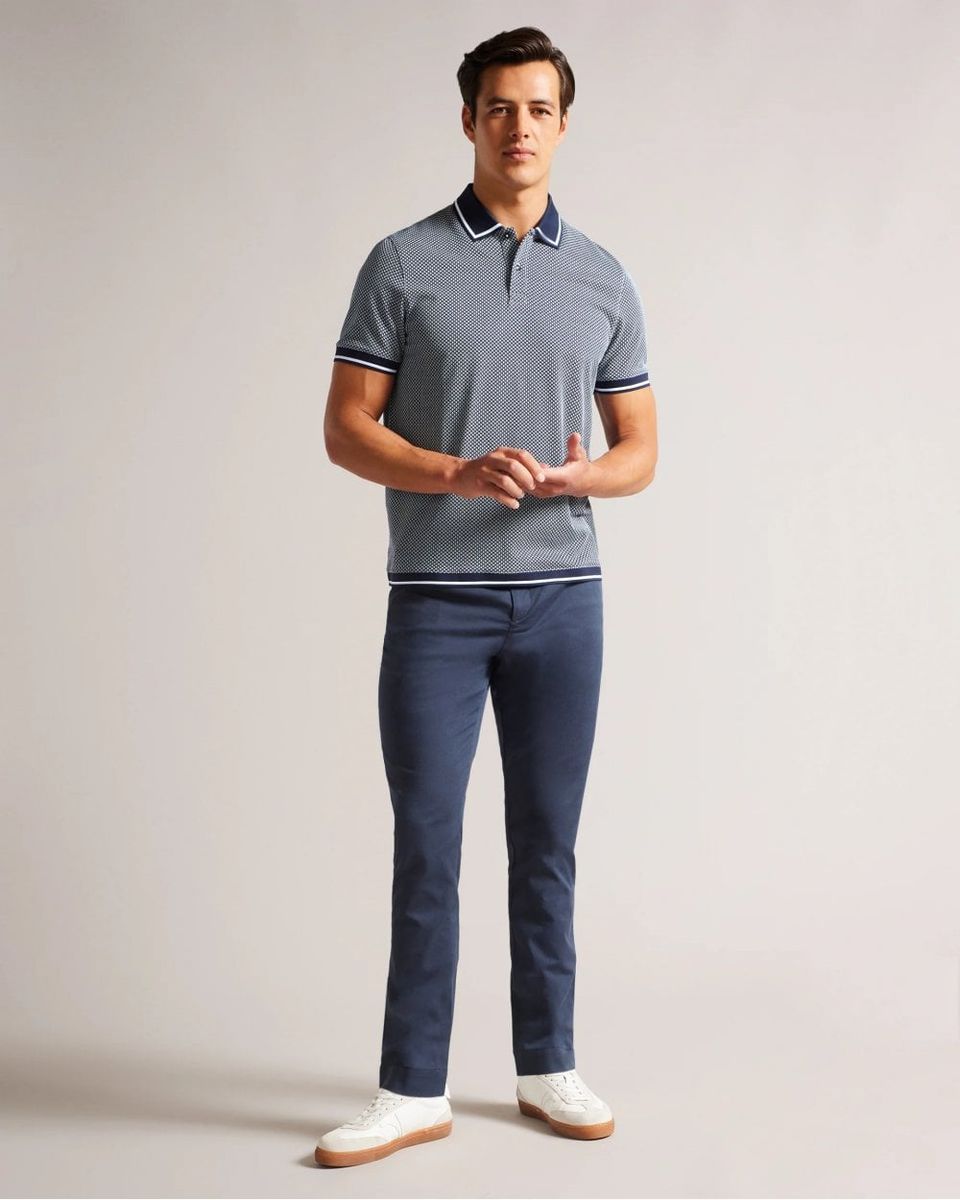 Polo-Shirt mit geometrischem Muster