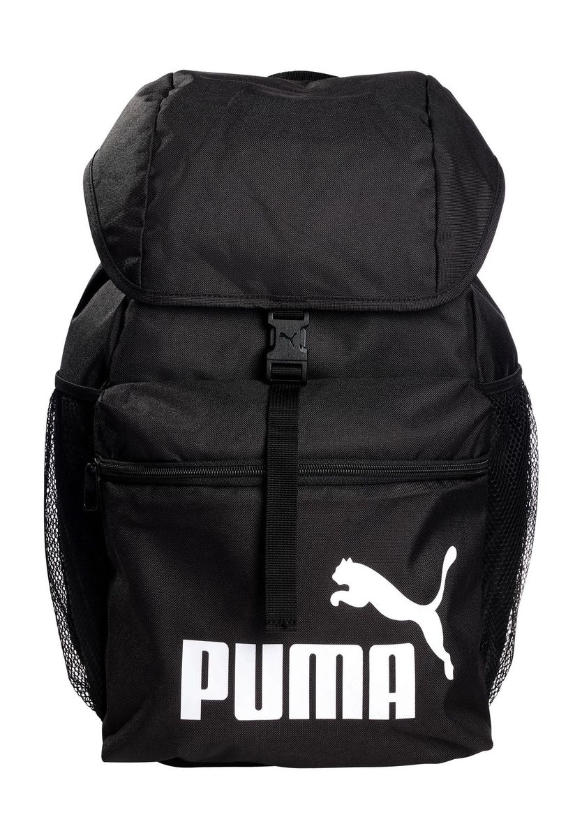 Alltagsrucksack mit Klappe und Logo