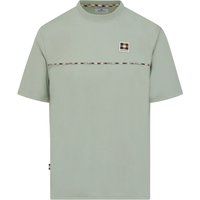 Baumwoll-T-Shirt mit Karodetails