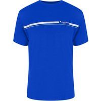 Gestreiftes Baumwoll-T-Shirt mit Rundhalsausschnitt