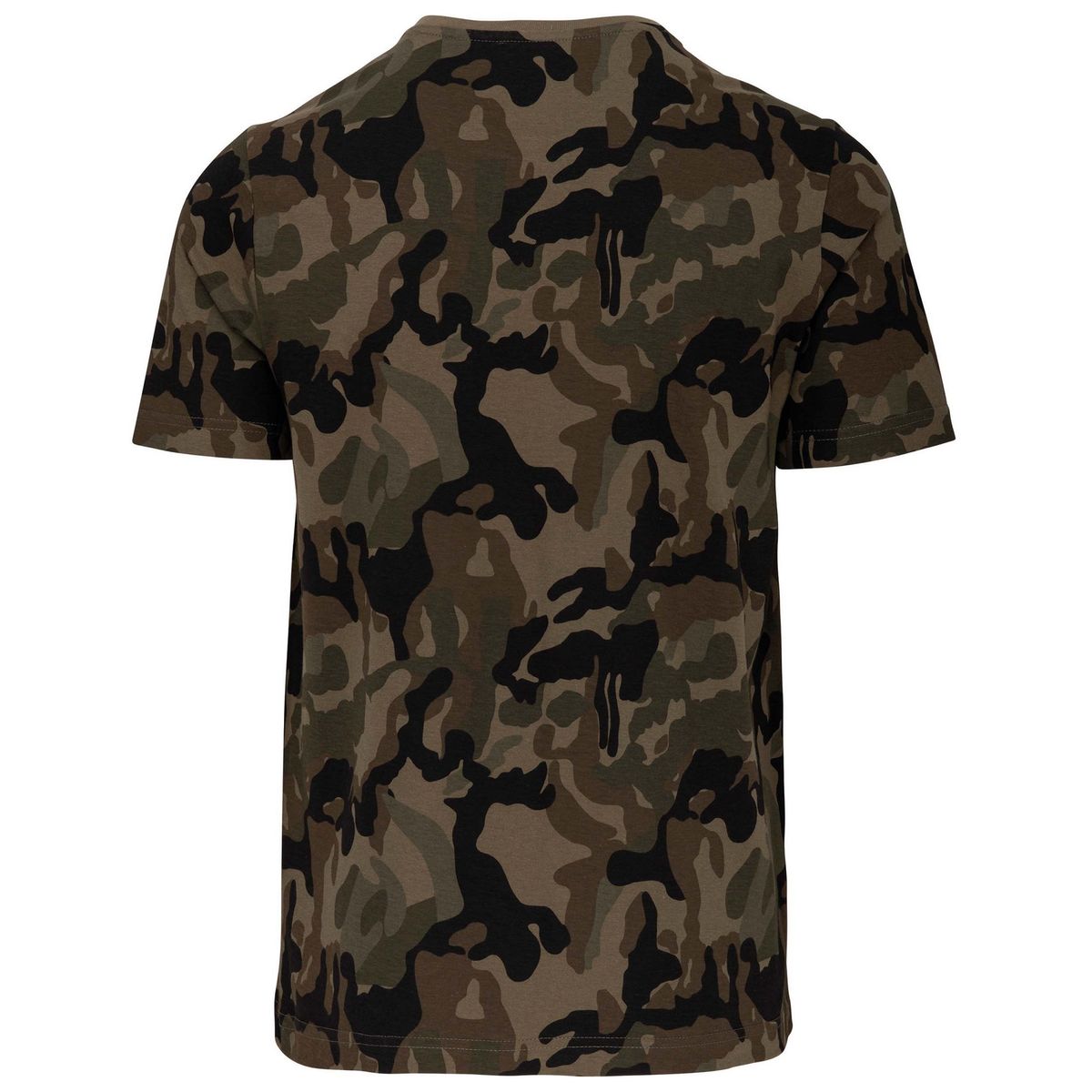 Grafik-T-Shirt mit Camouflage-Muster