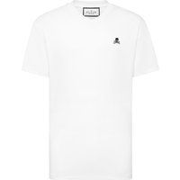 Klassisches V-Neck Shirt mit Totenkopf-Motiv