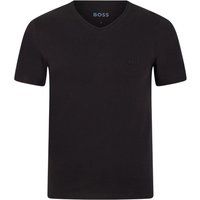 Klassisches Baumwoll-T-Shirt mit V-Ausschnitt