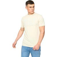 Lässiges Baumwoll-T-Shirt mit Puff-Print