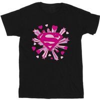 Superman-Logo T-Shirt mit Herzen