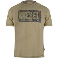 Baumwoll-T-Shirt mit Distressed-Logo