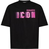 Lockeres Jersey-Shirt mit Icon-Grafik