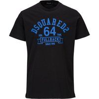 Baumwoll-T-Shirt mit College-Logo-Print