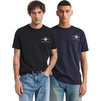 Baumwoll-T-Shirts mit gesticktem Archiv-Schild