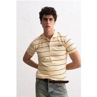 Gestreiftes Polohemd aus Jersey