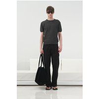 Minimalistisches Baumwoll-T-Shirt mit Rundhals