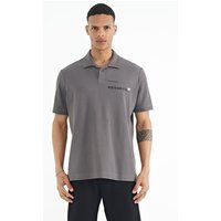 Baumwoll-Polo-Shirt mit Grafikdruck