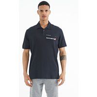 Polo-Shirt mit minimalistischem Slogandruck