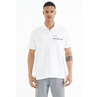 Baumwoll-Poloshirt mit Grafik-Print