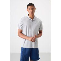 Klassisches strukturiertes Jersey-Poloshirt