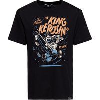 T-Shirt mit Retro Comic Grafikprint