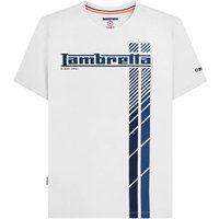 Grafik-T-Shirt mit Rallye-Streifen