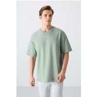 Oversized Crew-Neck aus Baumwollmischung