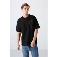 Oversized T-Shirt mit Grafik-Patch
