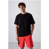 Lässiges Oversized-Rundhalsshirt aus Baumwolle