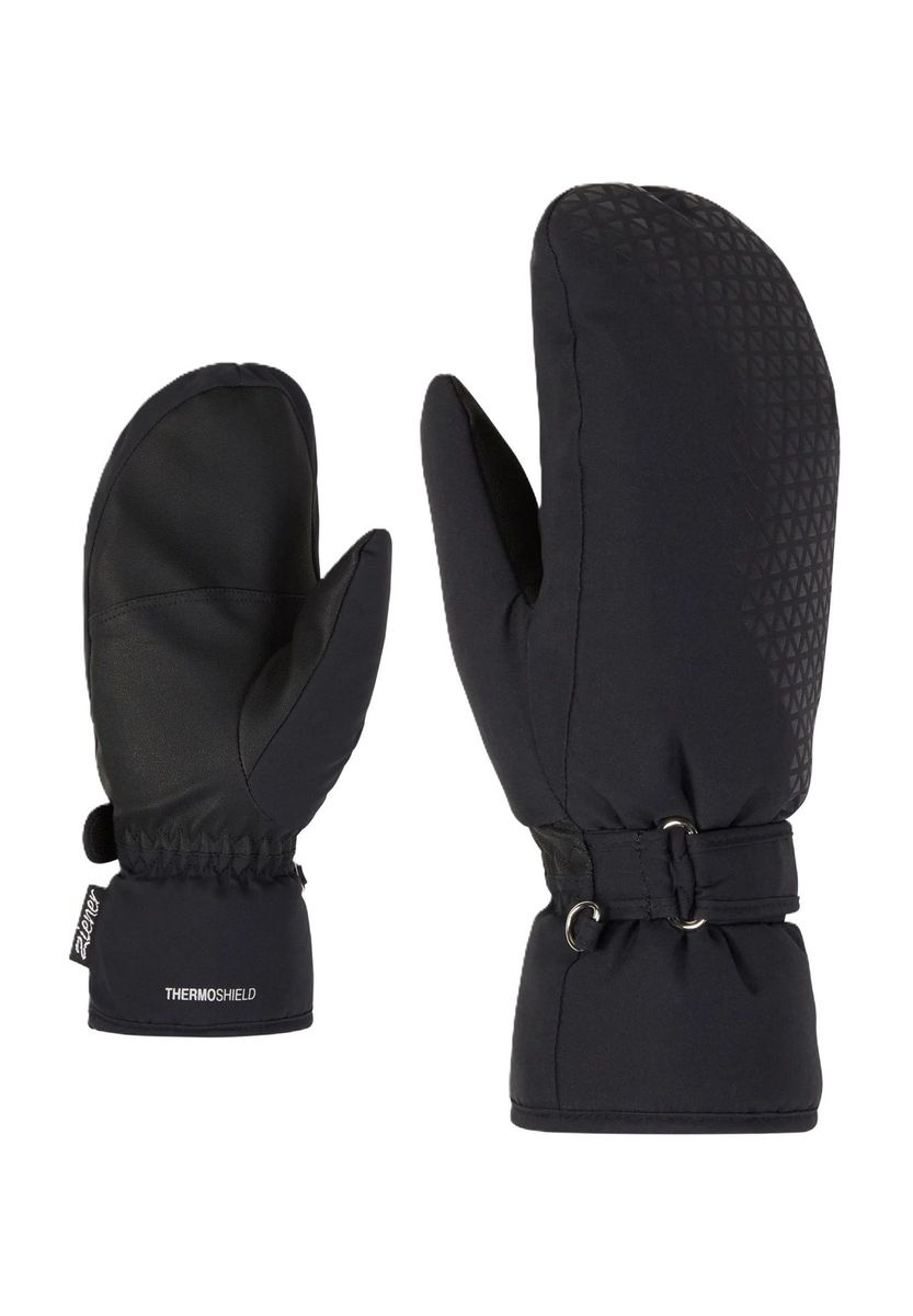 Gefütterte Ski-Fäustlinge für Damen mit Riemen